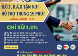 ĐÁO RÚT THẺ TÍN DỤNG FULL HẠN MỨC phí chỉ từ 1.3%