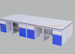 Bàn thí nghiệm trung tâm, Central Lab Bench, Central Lab Table, Laboratory Center Table phòng thí nghiệm