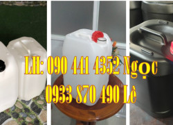 Thùng nhựa 10 lít vuông xanh, can nhựa 20 lít đựng hoá mỹ phẩm, thùng nhựa 25 lít đựng dược phẩm