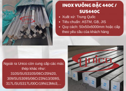 Inox vuông đặc 440C/SUS440C - Unico Steel