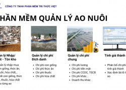 Phần mềm quản lý ao nuôi, vùng nuôi thủy hải sản TTV Seafood