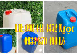 Can nhựa HDPE, thùng nhựa đựng hoá chất 10 lít, can nhựa 20L màu đen, can nhựa 25 lít vàng, can nhựa 30L