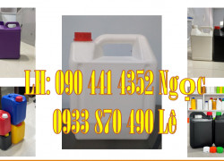 Can nhựa 5 lít trắng, can nhựa 2 lít vuông vòi ấn, can nhựa 1 lít đựng hàng trưng bày, can nhựa 500ml đựng hoá chất