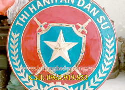 Logo thi hành án dân sự đk 80cm, mẫu logo thi hành án dân sự, mẫu huy hiệu thi hành án dân sự