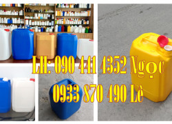 Can nhựa 10 lít trắng, thùng nhựa 20 lít dày, can nhựa 25 lít đựng thuốc trừ sâu, can nhựa 30 lít đựng ancohol