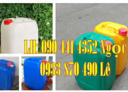 Thùng nhựa 10 lít trắng, can nhựa 20 lít đựng javen, can nhựa 25 lít đựng dung môi, thùng nhựa 30L đựng vi sinh