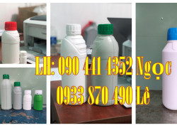 Chai nhựa 1 lít đựng dung môi, chai nhựa 0.5 lít vòi ấn, chai nhựa 250ml tròn, chai nhựa 100ml đựng dầu