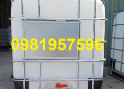 Bán Tank nhựa IBC, Bồn nhựa 1000 lít, bồn nhựa có khung sắt