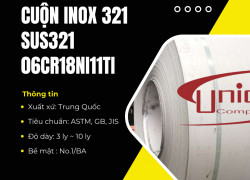 Cuộn inox cán nóng 321/SUS321 - Unico Steel