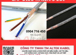 Cáp điều khiển cvv 3x0.5, 3x1.0 shield Altek Kabel