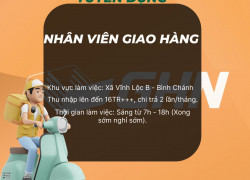 [GHN] TUYỂN DỤNG NHÂN VIÊN GIAO HÀNG