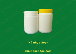 Hũ nhựa 50g được sản xuất từ nhựa HDPE