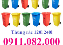 Những mẫu mã thùng rác giá rẻ hiện nay, Thùng rác giá rẻ chất lượng, thùng rác 120l 240l- lh 0911082000