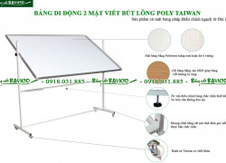 Bảng di động 2 mặt viết bút lông Poly Taiwan