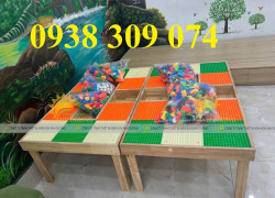 Bàn chơi xếp hình lego trẻ em, bàn chơi lego giá rẻ