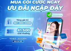 "PICK” NGAY GÓI CƯỚC - RINH LIỀN QUÀ KHỦNG LÊN ĐẾN 467 TRIỆU ĐỒNG