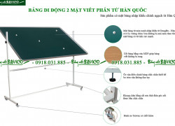 Bảng di động 2 mặt viết phấn từ Hàn Quốc