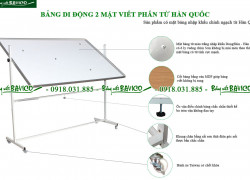 Bảng di động 2 mặt viết bút lông từ Hàn Quốc