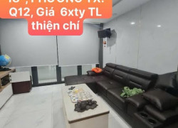 🔥🔥Bán Nhà Mặt Tiền  (6mx13m) 76m2, đường Thạnh Xuân 18  , PHƯỜNG TX. Q12, Giá  6xty TL  thiện chí