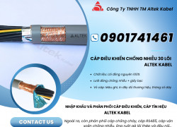 Cáp điều khiển 30 lõi chống nhiễu Vĩnh Phúc, Bắc Giang, Thái Nguyên