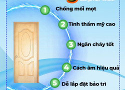 CỬA GỖ CÔNG NGHIỆP HDF VENEER