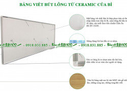 Bảng viết bút lông từ Ceramic của Bỉ cao cấp