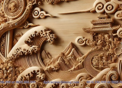 Gia Công Phay CNC Tấm Sóng 3D Gỗ MDF Giá Rẻ