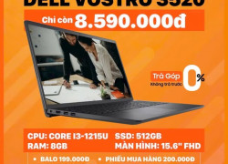 Ưu đãi laptop dell Vostro 3520