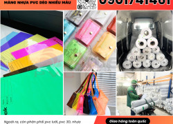 Cuộn nhựa pvc màu xanh, đỏ, cam, vàng, hồng, tím, đen tại Hà Nội, Hồ Chí Minh