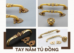 Tay nắm tủ cổ điển chất liệu đồng cao cấp NK451D | Zalo 0901 196 552