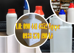 Chai nhựa 1 lít chiết rót mỹ phẩm, chai nhựa 500ml đựng hoá chất y tế, chai nhựa 250ml đựng ba zơ