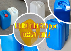 Can nhựa 30 lít đựng axit, can nhựa 25 lít đựng phân bón lá, can nhựa 20 lít đựng thuốc nhuộm vải