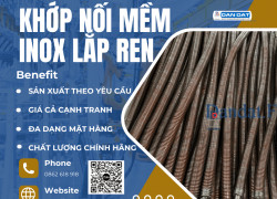 Khớp Nối Mềm Inox Lắp Ren| Khopnoimem, Khớp nối mềm inox lắp rắc co