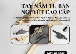 Tay nắm tủ cao cấp thiết kế bán nguyệt độc đáo NK460S | Zalo 0901 196 552