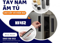 Tay nắm tủ cao cấp thiết kế lắp đặt âm hiện đại NK462 | Zalo 0901 196 552