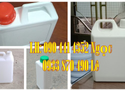 Can nhựa 5 lít đựng chất tẩy, can nhựa 2 lít đựng hoá chất, can nhựa 1 lít đựng cồn, can nhựa 500ml đựng thuốc thú y