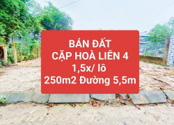 🟥🟥1,6 TỶ/LÔ ⏩ CẶP ĐẤT LIỀN KỀ 1/2 NGÃ BA TÁI ĐỊNH CƯ HÒA LIÊN 4🟥🟥