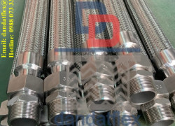 Khớp nối mềm thủy lực, ống dầu thủy lực inox, ống nối mềm bọc lưới inox, khopnoimem