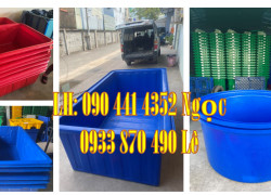 Sỉ lẻ thùng nhựa lớn 3000L, thùng nhựa chữ nhật 1700 lít nuôi tôm, thùng nhựa 1250 lít đựng thực phẩm