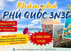 Tour Tết Phú Quốc - Trải nghiệm câu cá 3N3Đ