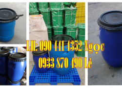 Vỏ thùng phuy nhựa 220 lít, thùng phuy nhựa 120 lít đựng hoá chất, thùng nhựa 100 lít đựng thực phẩm đóng lon