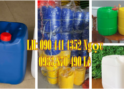 Thùng nhựa 10 lít vuông, can nhựa 20 lít xanh đựng mực in, can nhựa 25 lít đựng thuốc thuỷ sản