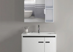 Tủ Lavabo Nhà Tắm Nhôm Tổ Ong Màu Trắng 60 x 47cm MTTN-7632