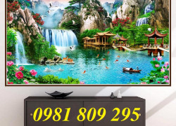 Gạch tranh trí sơn thủy - gạch tranh sơn thủy Hp38938