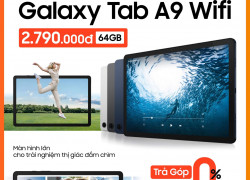 Màn hình sắc nét với 8,7-inch cùng Tab A9 Wf