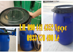 Thùng nhựa 30 lít xanh, thùng phuy nhựa 50 lít đựng dầu, thùng phuy đựng rượu 60 lít, thùng phuy nhựa 100 lít