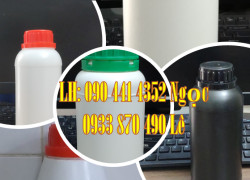 Bình nhựa 1 lít HDPE, chai nhựa vuông 500ml, chai nhựa 250ml đựng phân bón lá, chai nhựa 100ml đựng dầu