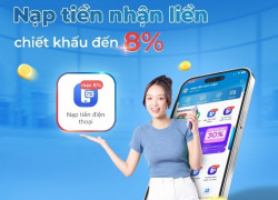 Nạp tiền điện thoại qua ví điện tử MobiFone Money nhận chiết khấu lên tới 8%