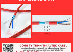 Cáp chống cháy FR 2x1.5 tại Đà Nẵng, Sài Gòn, Hà Nội