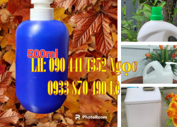 Can nhựa 5 lít vòi ấn đựng nước rửa chén, can nhựa 3.6 lít đựng nước xả nắp vặn, can nhựa 1 lít nắp xịt